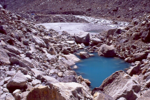 Blue pond