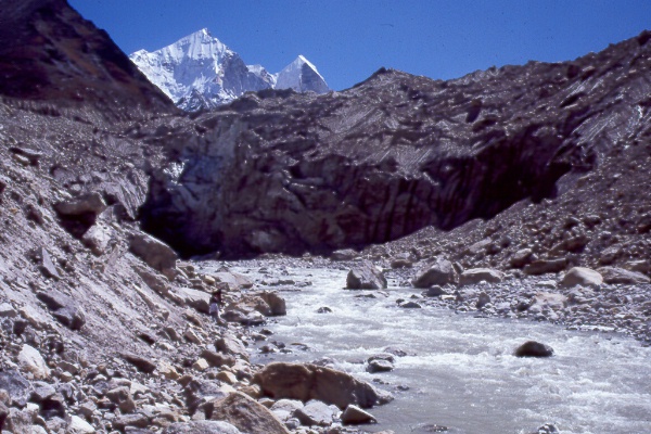 A closer view of Gomukh glacier